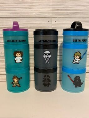 Whiskware Star Wars Snacking Containers - 3ct - Luke & Vader + Leia & Rey